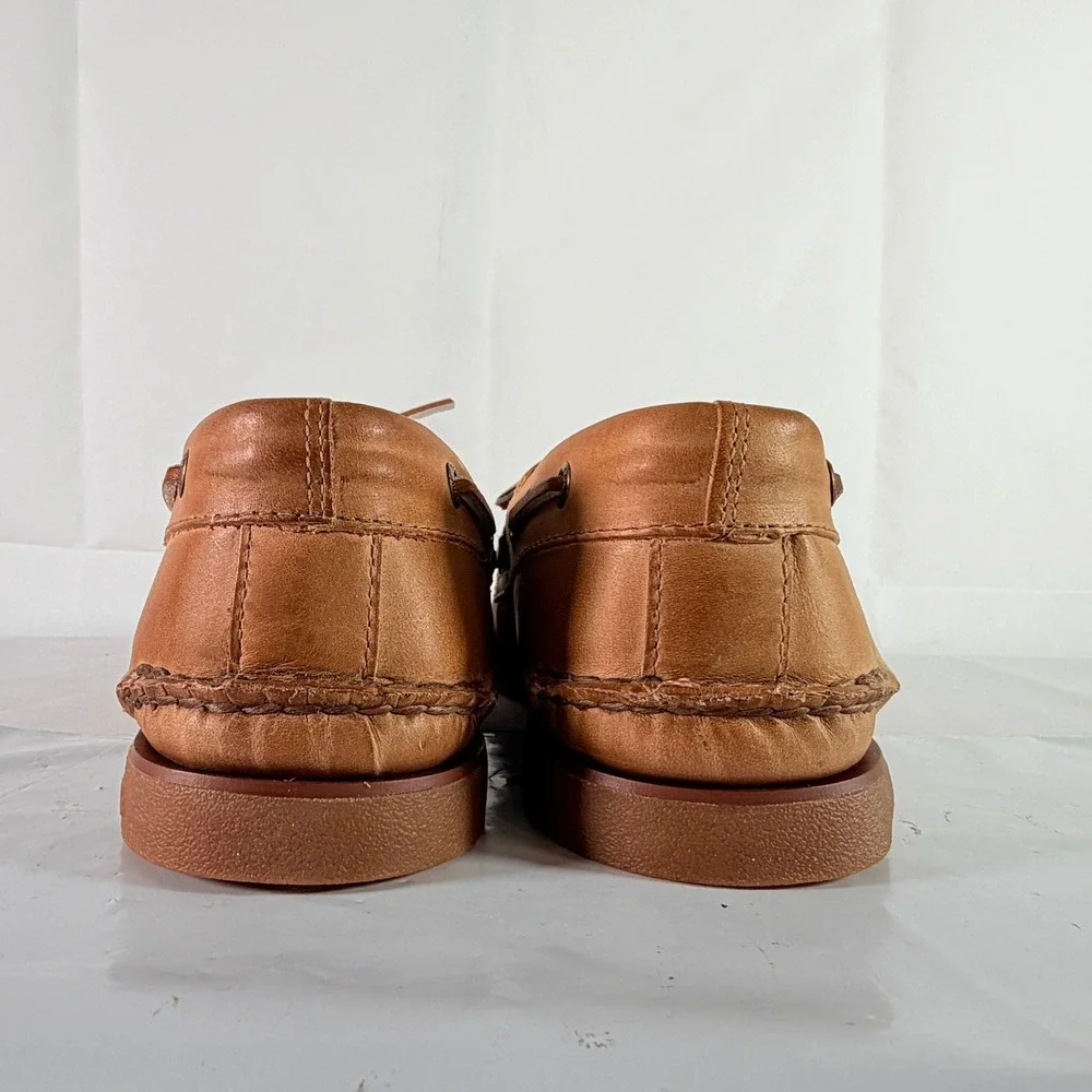 Sperry Gold Cup Authentic Original Burnished Tan Boat Shoes Men's Size 11.5 M